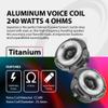 Warzone 2X WZ20TW 2.88-Inch Super Tweeter Speaker, 4 Ohm, 1000W Total Max Power, 105dB Sensitivity, Titanium Diaphragm, CCAW Voice Coil for Pro Car Audio (Pair) view 2