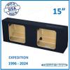 DirectNine Basics 15"" Dual Solo Baric Sealed Sub Box Expedition 1996-2024 Subwoofer Enclosure Speaker Box Car Audio view 2