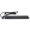 Aeons 1U 19" Rack Mount Server Network PDU Power Strip, 10 Right Angle Outlets 15A Surge Protector Overload Protection, 10ft Power Cord, Rackmount Metal Slim Design, UL view 1