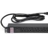Aeons 1U 19" Rack Mount Server Network PDU Power Strip, 10 Right Angle Outlets 15A Surge Protector Overload Protection, 10ft Power Cord, Rackmount Metal Slim Design, UL view 3