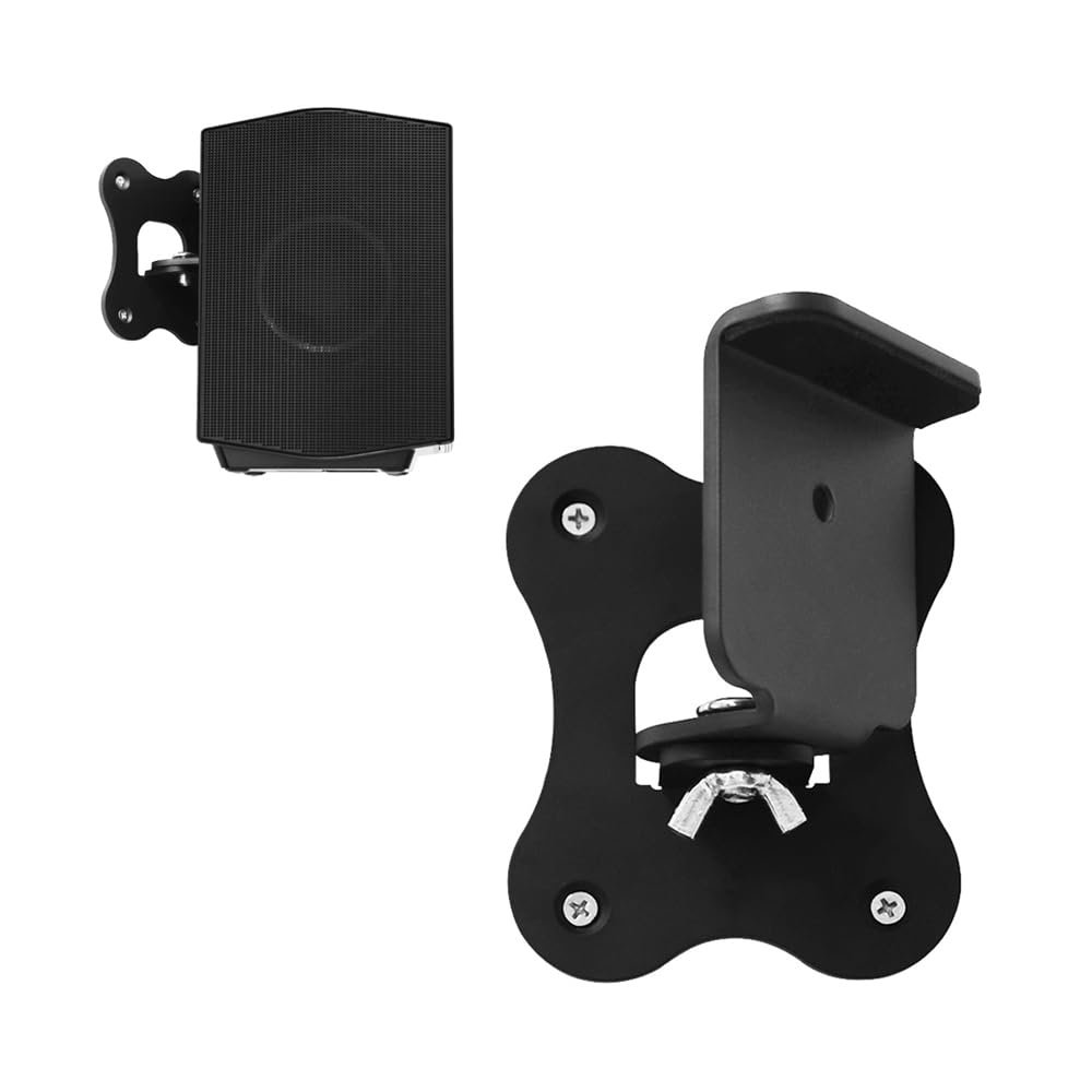 EUGOOCX Metal Wall Mount Bracket for Samsung HW-Q990C/HW-Q990B/HW-Q990D/HW-Q930 Surround Rear Speakers, Home Theater Surround Sound System Wallmount Accessories (1pc Black)