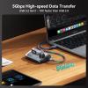 Yottamaster USB Hub with SD Card Reader, Triangle Desktop USB3.0 Hub with 3 USB A 3.0 Ports, TF & SD Card Reader with 1.64ft Cable for PC, Laptop (Not Support Charging) view 2