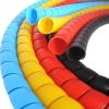 ELLANA spiral protector 1 Meter Spiral Cover Cable Protector Line Organizer Sleeve 8mm 10mm 12mm 14mm Flame Retardant Tube Wire Protection wraps cable(ID 8mm yellow) view 1