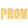 Graduation Decorations Class Of 2024,Large PROM Marquee Light Up Letters Sign For Kindergarten Preschool High School(PROM Yellow,4FT) view 1