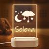 coolenious Custom Baby Night Light for Kids, Personalized Baby Night Light, Custom Nursery Night Light for Kids, Personalized Baby Gifts for Boys, Girls, Personalized Birthday Gift for Baby, Kids view 1