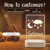 coolenious Custom Baby Night Light for Kids, Personalized Baby Night Light, Custom Nursery Night Light for Kids, Personalized Baby Gifts for Boys, Girls, Personalized Birthday Gift for Baby, Kids view 3
