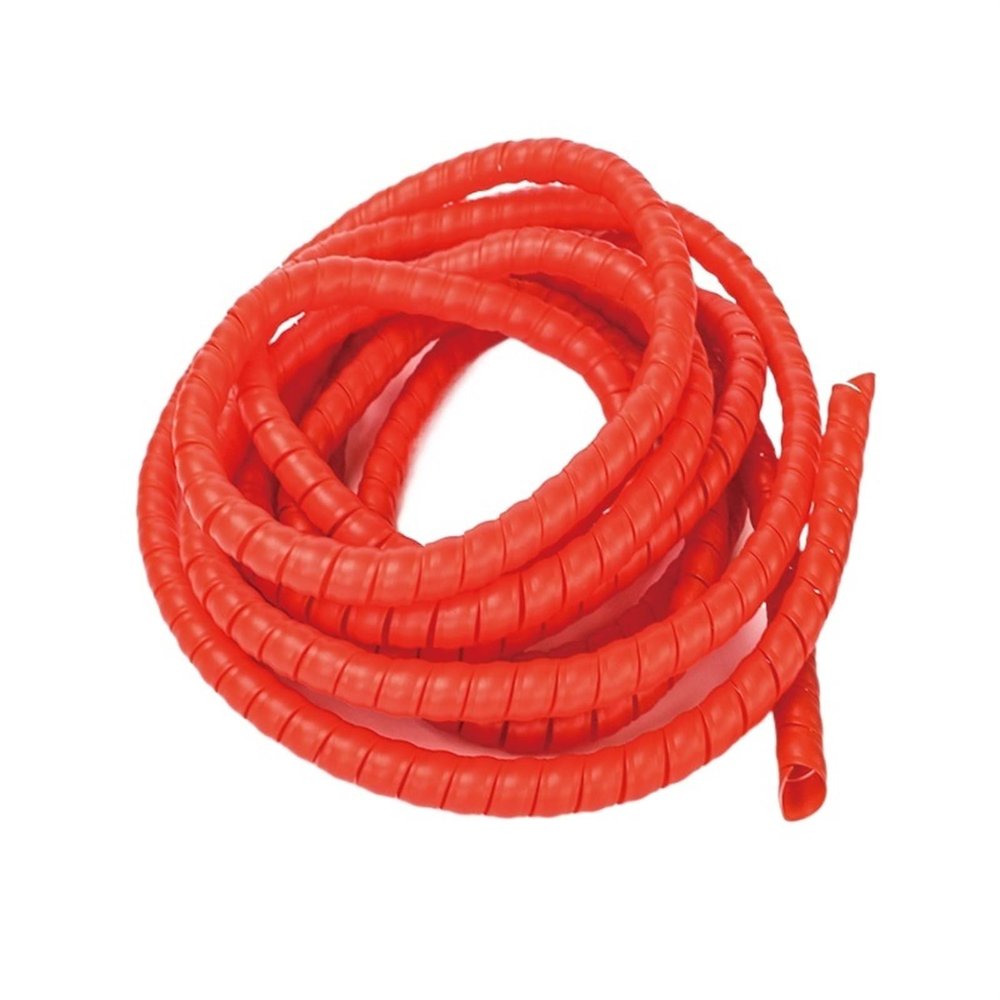 Spiral Protector Winding Tube Wire Protection Sleeve 8mm to 25mm Spiral Cable Organizer Winding Protector Tube Sleeve Wrap Wraps Cable(Red,14mm Inside Diameter)