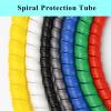 Spiral Protector Winding Tube Wire Protection Sleeve 8mm to 25mm Spiral Cable Organizer Winding Protector Tube Sleeve Wrap Wraps Cable(Red,14mm Inside Diameter) view 2