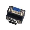 Pjeghbvop 9 Pin 232 Male to Female Serial Gender Adapter 90 Degree Extension Cable Converter Coupler view 2