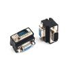 Pjeghbvop 9 Pin 232 Male to Female Serial Gender Adapter 90 Degree Extension Cable Converter Coupler view 3