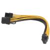 OPFBA 18AWG 8Pin to Dual 8Pin(6+2) Power Cable for GPU Power Cable for Tesla K80 M40 M60 P40 P100,20CM, OPFBA288 view 3