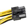OPFBA 18AWG 8Pin to Dual 8Pin(6+2) Power Cable for GPU Power Cable for Tesla K80 M40 M60 P40 P100,20CM, OPFBA288 view 4