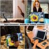 DEGDFSGR for Samsung Galaxy Tab A8 10.5 Case with Keyboard, Detachable Wireless Keyboard Magnetic Closure Protective Cover Case for Samsung Tab A8 2022[SM-X200 X205 X207], Sunflower Dragonfly view 2