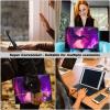 DEGDFSGR for Samsung Galaxy Tab A8 10.5 Case with Keyboard, Detachable Wireless Keyboard Magnetic Closure Protective Cover Case for Samsung Tab A8 2022[SM-X200 X205 X207], Purple Tree in Forest view 2