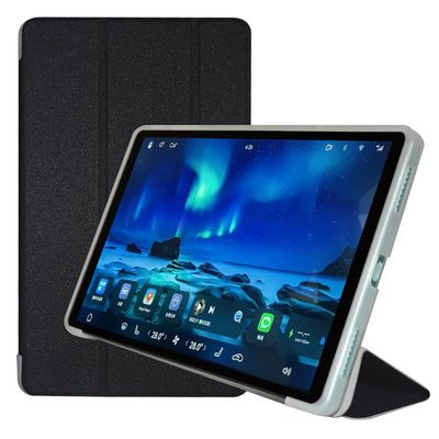 AKNICI Case for TECLAST M50 Mini Tablet 8.7 Inch, Ultra Slim PU Leather Protective Cover Case with Auto Wake/Sleep Folding Trifold Stand Soft TPU Back Shell for TECLAST M50 Mini, Black