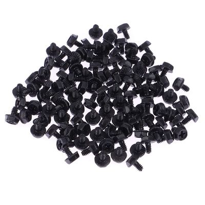 100Pcs Toothed Hex Computer PC Case Hard Drive Motherboard Mounting Screws for Motherboard PC Case CD-ROM Hard Disk Screws - (Color: A2)