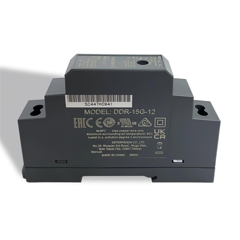(1PC) DDR-15G-12 15W DIN Rail Type DC-DC Converter 12V 1.25A