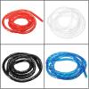 ELLANA spiral protector Pipe Protector Spiral Wrap Sleeving Tube Cable Line Band Winding Wire Sleeves Diameter 6mm 8mm wraps cable(White,1 Meter ID 4.0mm) view 4