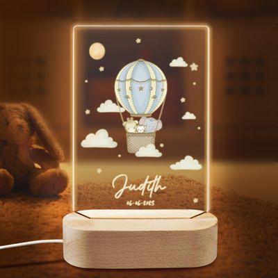 coolenious Personalized Baby Night Light, Custom Nursery Night Light for Kids, Personalized Baby Gifts for Boys, Girls, Custom Baby Night Light for Kids, Personalized Birthday Gift for Baby, Kids