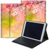 DEGDFSGR for Samsung Galaxy Tab A8 10.5 Case with Keyboard, Detachable Wireless Keyboard Magnetic Closure Protective Cover Case for Samsung Tab A8 2022[SM-X200 X205 X207], Pink Cherry Blossom view 1
