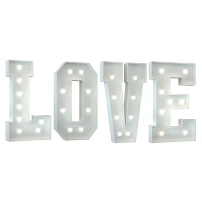 TQQEPOOL LED Letter Lights Sign,Large Love/Baby Marquee Light Up Letters Sign,Decorative Led Light Up Letter for Anniversary Wedding Baby Shower Party(Love White,2FT)