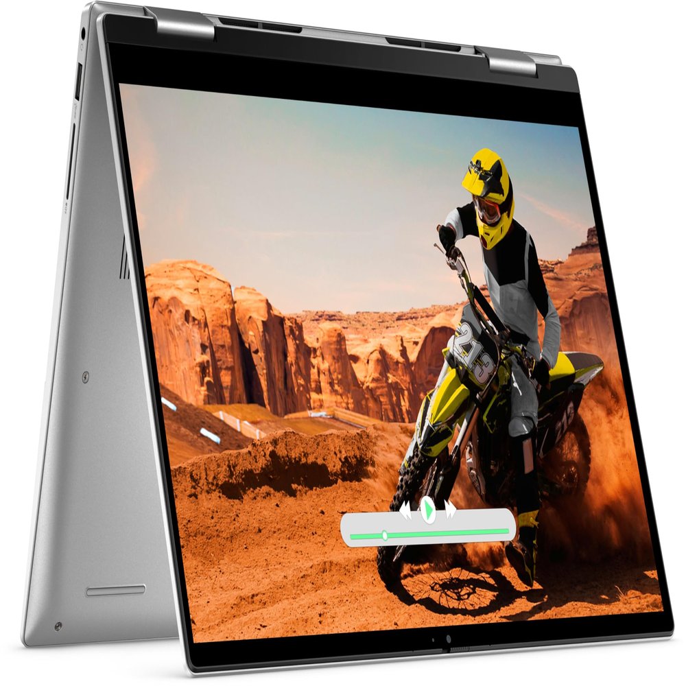 Dell Inspiron 7435 2-in-1 Laptop (2023) Touch | 14" 1920x1200 FHD+ | Ryzen 5-7530U - 1TB SSD Hard Drive - 8GB RAM | 6 cores @ 4.5 GHz Win 11 Home Silver (Renewed)