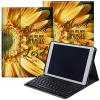 DEGDFSGR for Samsung Galaxy Tab A8 10.5 Case with Keyboard, Detachable Wireless Keyboard Magnetic Closure Protective Cover Case for Samsung Tab A8 2022[SM-X200 X205 X207], Blessed Sunflower view 1