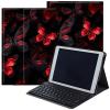 DEGDFSGR for Samsung Galaxy Tab A8 10.5 Case with Keyboard, Detachable Wireless Keyboard Magnetic Closure Protective Cover Case for Samsung Tab A8 2022[SM-X200 X205 X207], Red Catocala Butterflies view 1