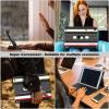 DEGDFSGR for Samsung Galaxy Tab A8 10.5 Case with Keyboard, Detachable Wireless Keyboard Magnetic Closure Protective Cover Case for Samsung Tab A8 2022[SM-X200 X205 X207], Black White Tape view 2