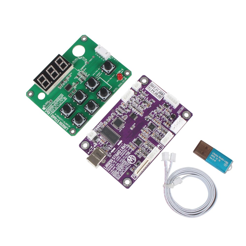 XUNKUANER M3 Nano Laser Engraver Controller Board Set, LiHuiyu Mainboard + Operation Panel for Mini Laser Stamp Engraving Machine for Co2 Laser Cutter Engarvering K40 (A Lock kit)