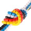 Spiral Protector 1 Meter Spiral Wire Wrap Tube Colorful Casing Winding Pipe Cable Retardant Sleeves Wraps Cable(Blue-10mm) view 2