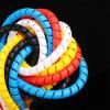 Spiral Protector 1 Meter Spiral Wire Wrap Tube Colorful Casing Winding Pipe Cable Retardant Sleeves Wraps Cable(Blue-10mm) view 3