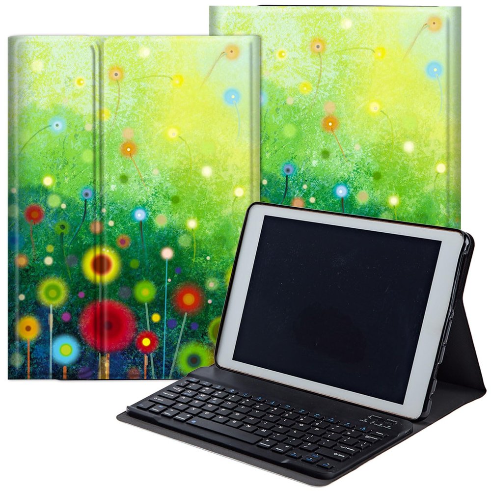 DEGDFSGR for Samsung Galaxy Tab A8 10.5 Case with Keyboard, Detachable Wireless Keyboard Magnetic Closure Protective Cover Case for Samsung Tab A8 2022[SM-X200 X205 X207], Colorful Pattern