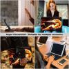 DEGDFSGR for Samsung Galaxy Tab A8 10.5 Case with Keyboard, Detachable Wireless Keyboard Magnetic Closure Protective Cover Case for Samsung Tab A8 2022[SM-X200 X205 X207], Fire Wolf Howling view 2