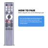 PZL Backlit Replacement ERF6A80 Voice Remote Control for Hisense A7/U6/U7/U8 Series Mini-LED ULED 4K UHD Google Smart TV 75U7N 55U6N 65U6N 75U6N 85U6N 55U8N 65U8N 75U8N 85U8N 100U8N 55U7N 65U7N view 3