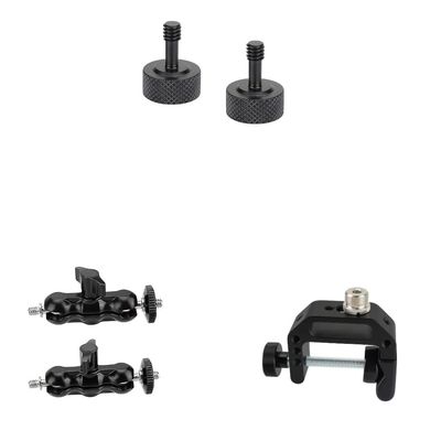 CAMVATE 1/4"-20 Thread Thumb Screw + Ultraclamp with 5/8"-27 Thread + Universal Magic Arm