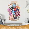 PHOENANCEE Stuffed Animal Storage Organizers,Plush Animals Holder,Hanging Plushie Zoo Hammock Net for Playroom Bedroom With Adjustable Length,Large,Upgraded (Natural Wood) view 2