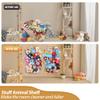PHOENANCEE Stuffed Animal Storage Organizers,Plush Animals Holder,Hanging Plushie Zoo Hammock Net for Playroom Bedroom With Adjustable Length,Large,Upgraded (Natural Wood) view 3