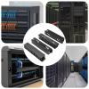 4 Packs Horizontal Rack Mount Cable Management, 19" Plastic Cable Organizer with 12 Slots and 24 Openings, Cable Raceways Use for Computer Rooms, Internet Cafes, Offices, Companies, Desks view 2
