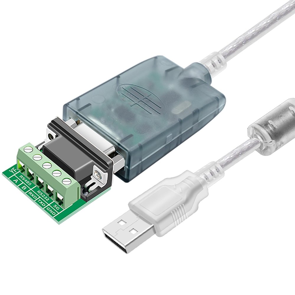 Buacoz USB to RS485 RS232 Converter Cable, with CH340+ZT485 Chipset Serial Port Connector, 1.6 Feet Extension Cable Industrial Adapter Supports Windows XP 7 8/Linux/Mac