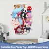 Stuffed Animal Storage Organizers,Plush Toy Holder,Hanging Plushie Toys Zoo Hammock Net for Kids Room Playroom Bedroom With Adjustable Length,Nursery Furniture,Large,Upgraded(White) view 2