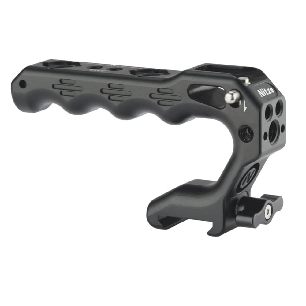 Nitze Lil Stinger II Handle Camera Top Handle with NATO Clamp NATO Handle with Built-in Anti-Off Cold Shoe PA28M-D1