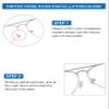 2 Pairs Replacement Nosepieces Nose Pads for Ray-Ban Aviator RB3025 RB3026 RB3044 RB3261 RB3483 Clubmaster RB3016 Sunglasses - Beige & Silver view 4