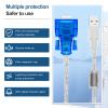Buacoz USB to RS232 Serial Cable (9.8Feet) Connector DB9 RS232 Male Serial Port Industrial Adapter Supports Windows Series/Linux/MacOSX view 2