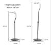 AVXANKTG 1 Pair DL-SF01 100CM 110CM 120CM Adjustable Surround Sound Floor Stand mounting Bracket(SF01 with Screw) view 3