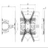 AVXANKTG 37"-70" 42" 50" 66" 6 Arm VESA 400X400 200X200 Retract Full Motion LCD TV Mount Wall Movable Arm Stand TV Lift Mechanism view 2