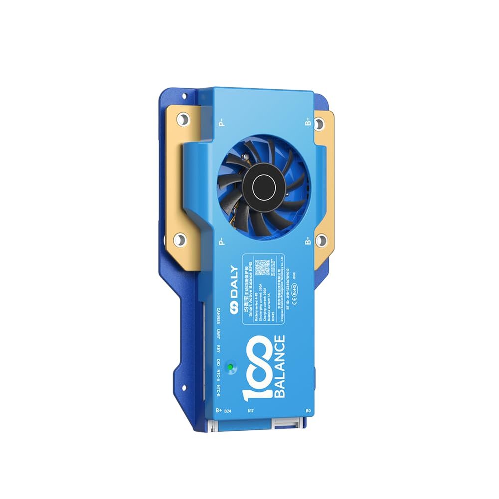 DALY BMS 250A 4S - 8S Built in Bluetooth 1A Active Cell Balancing RS485 CAN for 12V - 24V LiFePO4/Li - ion/LTO Battery Packs Perfect for RV, Portable Power Station, Trolling Motor