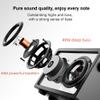 KETELESE Bluetooth Speaker, Glass Body and Unique Glass Speaker Diaphragms, 40W Minimalist Design, Crystal Clear Sound, Wireless Hi-Res Audio, Ideal for Music Lovers- Black view 2