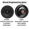 KETELESE Bluetooth Speaker, Glass Body and Unique Glass Speaker Diaphragms, 40W Minimalist Design, Crystal Clear Sound, Wireless Hi-Res Audio, Ideal for Music Lovers- Black view 3