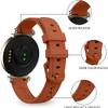 2 Pack Compatible with Garmin Lily 2 Watch Band Only, Classic Soft Silicone Sport Replacement Wristbands for Women (Starlight+Brown) view 2